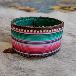 Custom leather bracelet